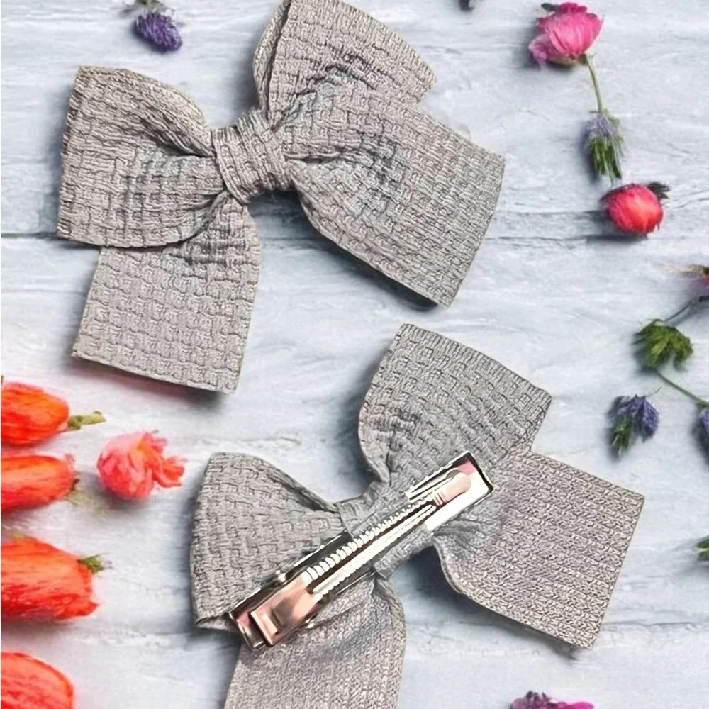 Waffle Mini Kids set of 2 Hair Bows